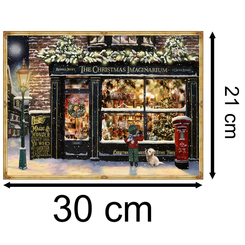 Small Christmas Advent Calendar The Christmas Imaginarium | Christmas Shop Advent Calendar Traditional Advent Calendar | Picture Advent Calendar Paper Advent Calendar