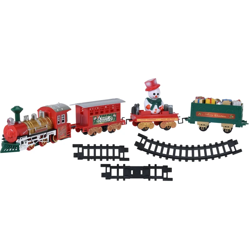 7m Musical Christmas Train Toy | 22 Feet Under Tree Train Set | Battery Xmas Tree Ornament Decoration Toy