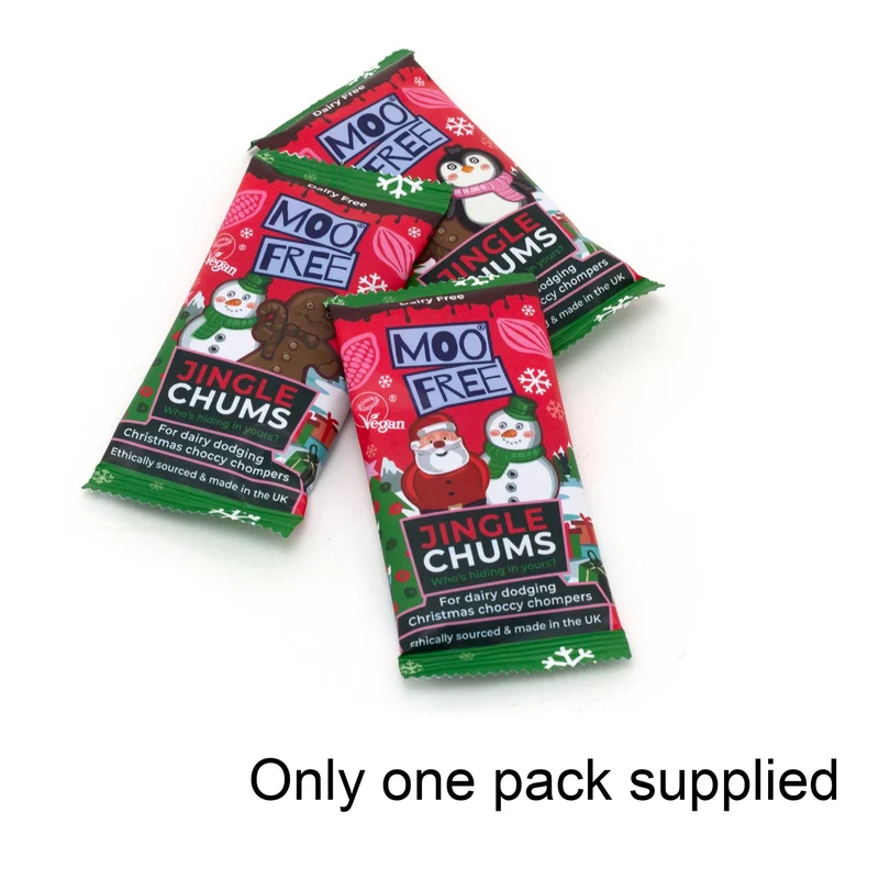 Jingle Chums Surprises | Vegan Christmas Chocolate, Dairy-Free Kids Treat - 15g