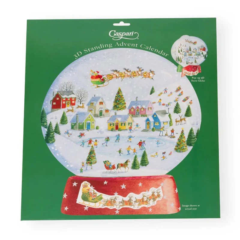 Pop-up 3D Snow Globes Christmas Advent Calendar | Winter Village Advent Calendar