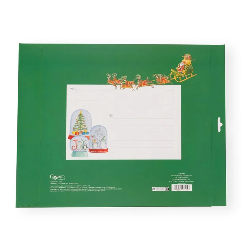 Pop-up 3D Snow Globes Christmas Advent Calendar | Winter Village Advent Calendar