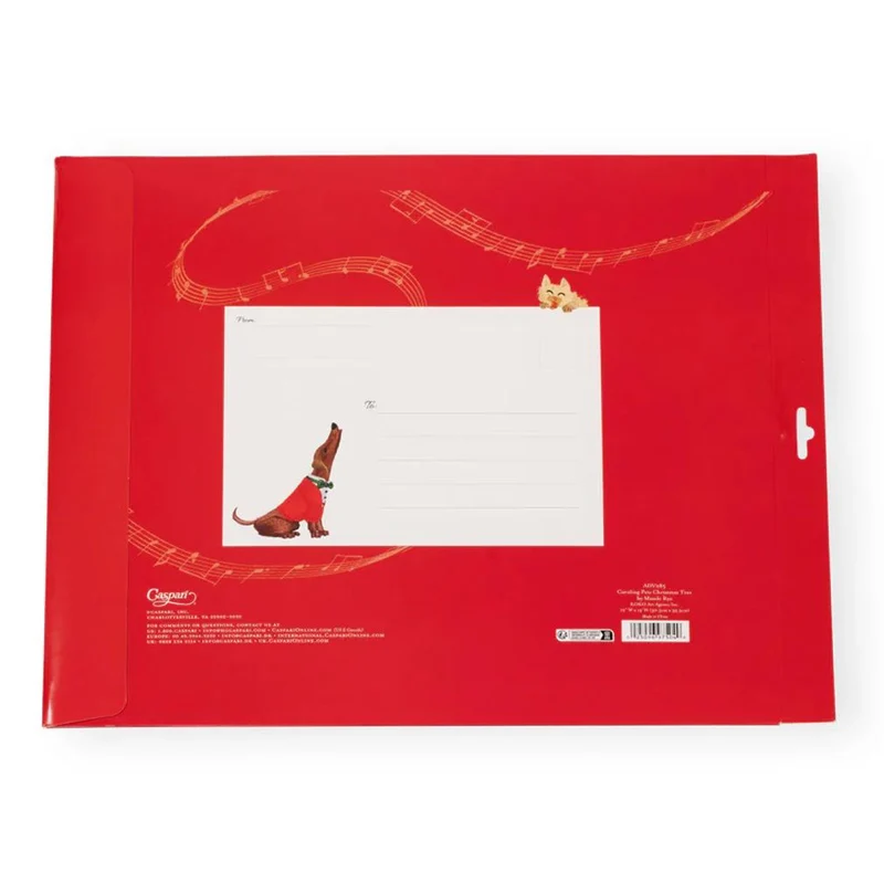 Pop-up 3D Caroling Pets Christmas Advent Calendar | Christmas Tree Calendar 31cm