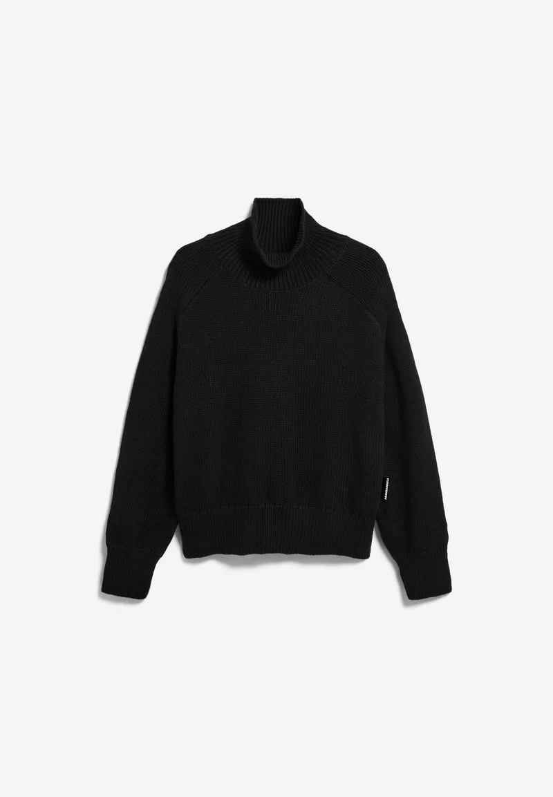 WINTER-BAUMWOLL-STRICKPULLOVER | black