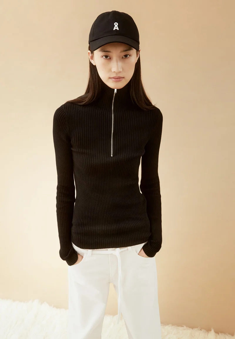 BAUMWOLL-STRICKTROYER | black