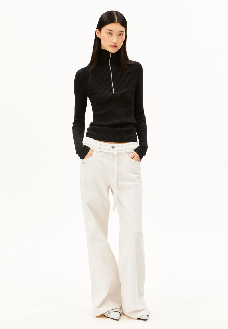 BAUMWOLL-STRICKTROYER | black