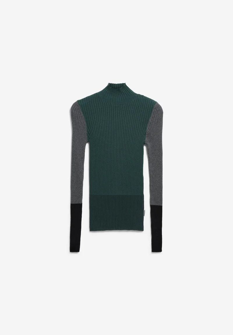ALAANIA PATCH STRICKPULLOVER | midnight reef