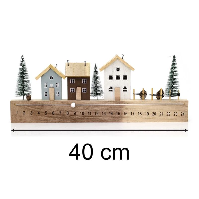 Townhouse Christmas Advent Calendar | Reusable Family Christmas Calendar - 45cm
