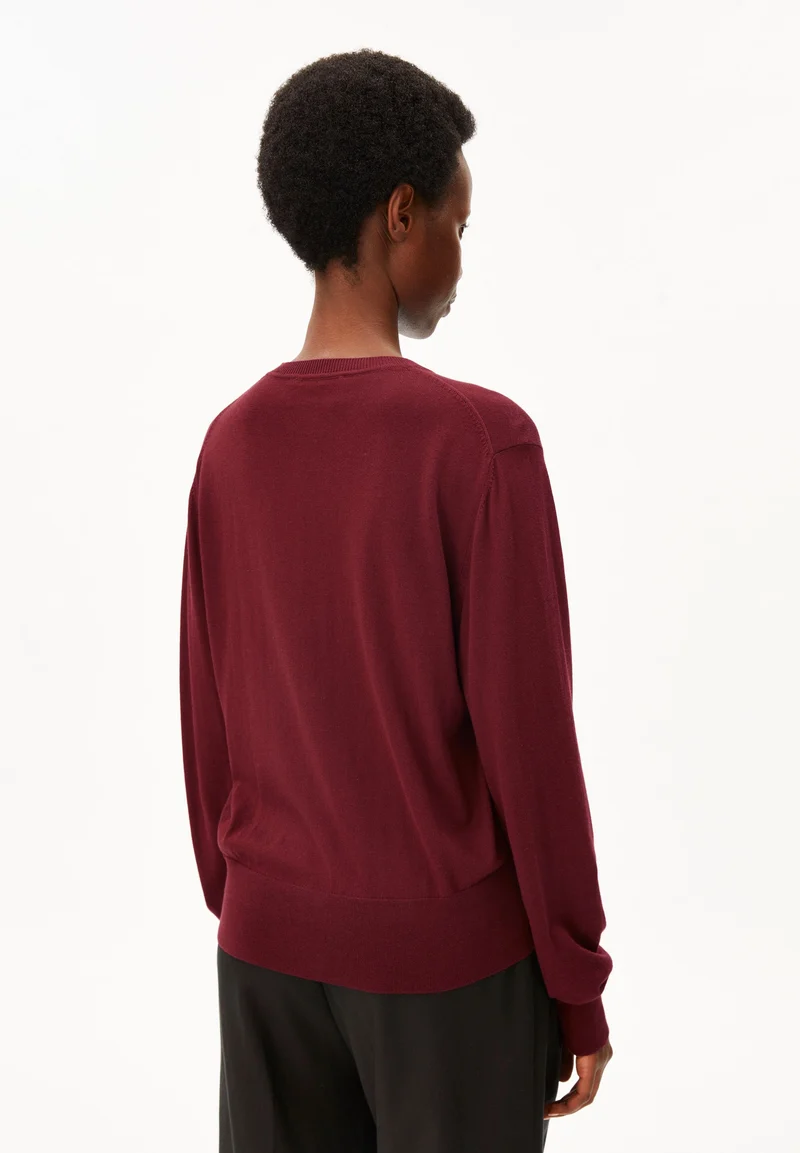 FEINSTRICKCARDIGAN | velvet red