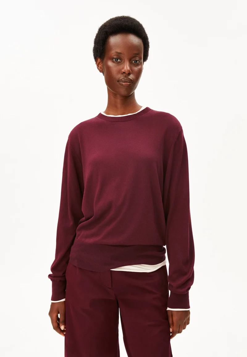 FEINSTRICKPULLOVER | velvet red