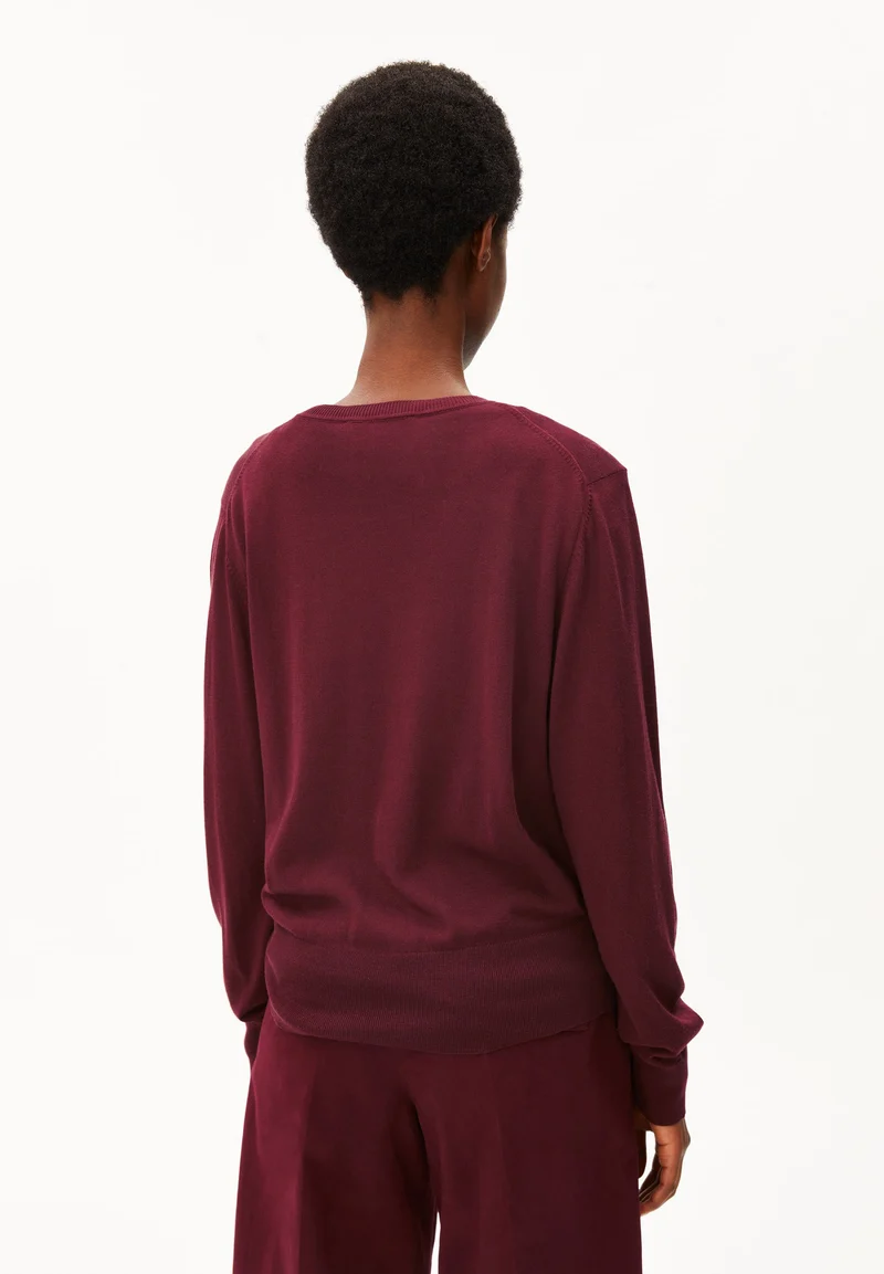 FEINSTRICKPULLOVER | velvet red