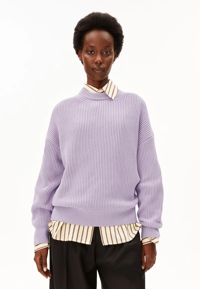 VANISÉ RIPP-STRICKPULLOVER | moonlit lilac-dark moonlit lilac