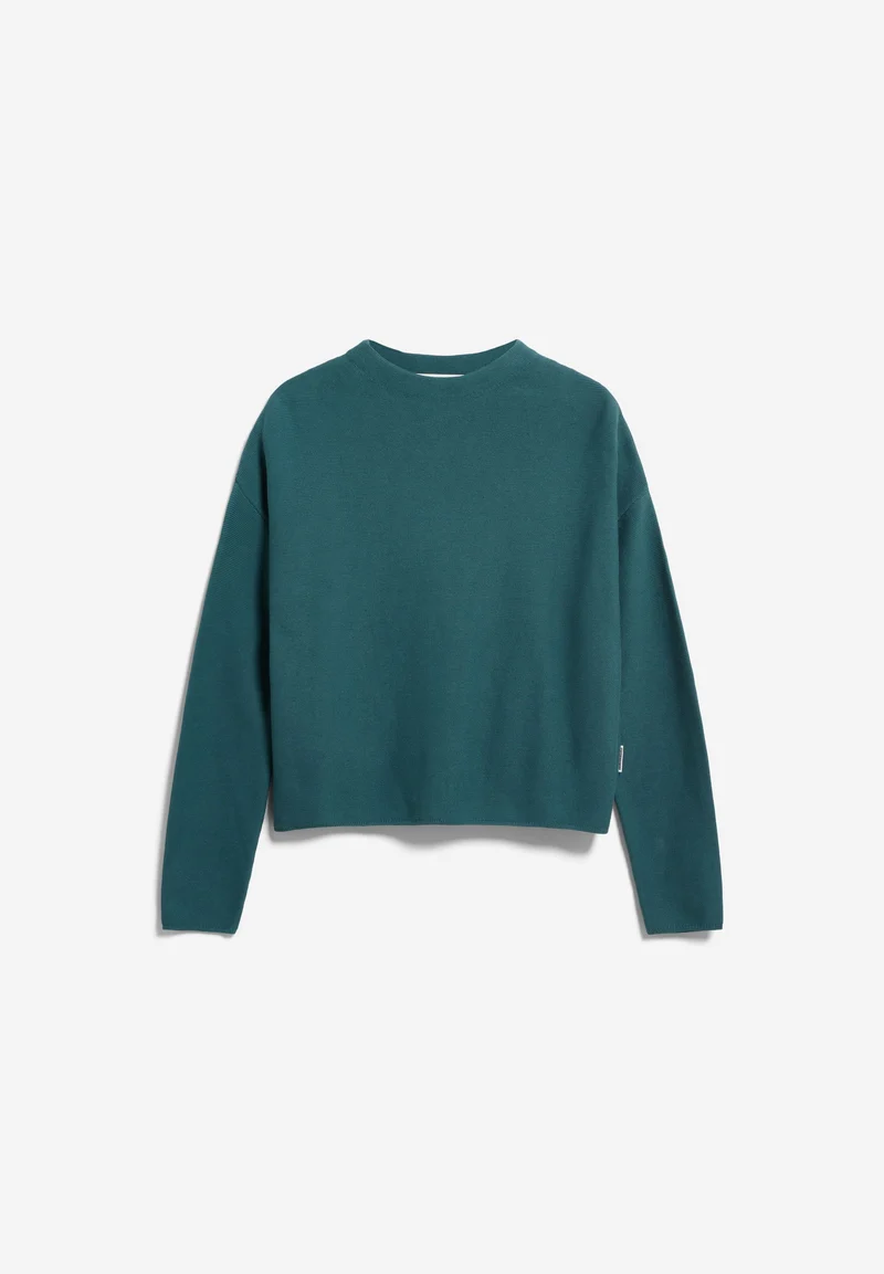 MERINAA LINKS-LINKS STRICKPULLOVER | petrol velvet