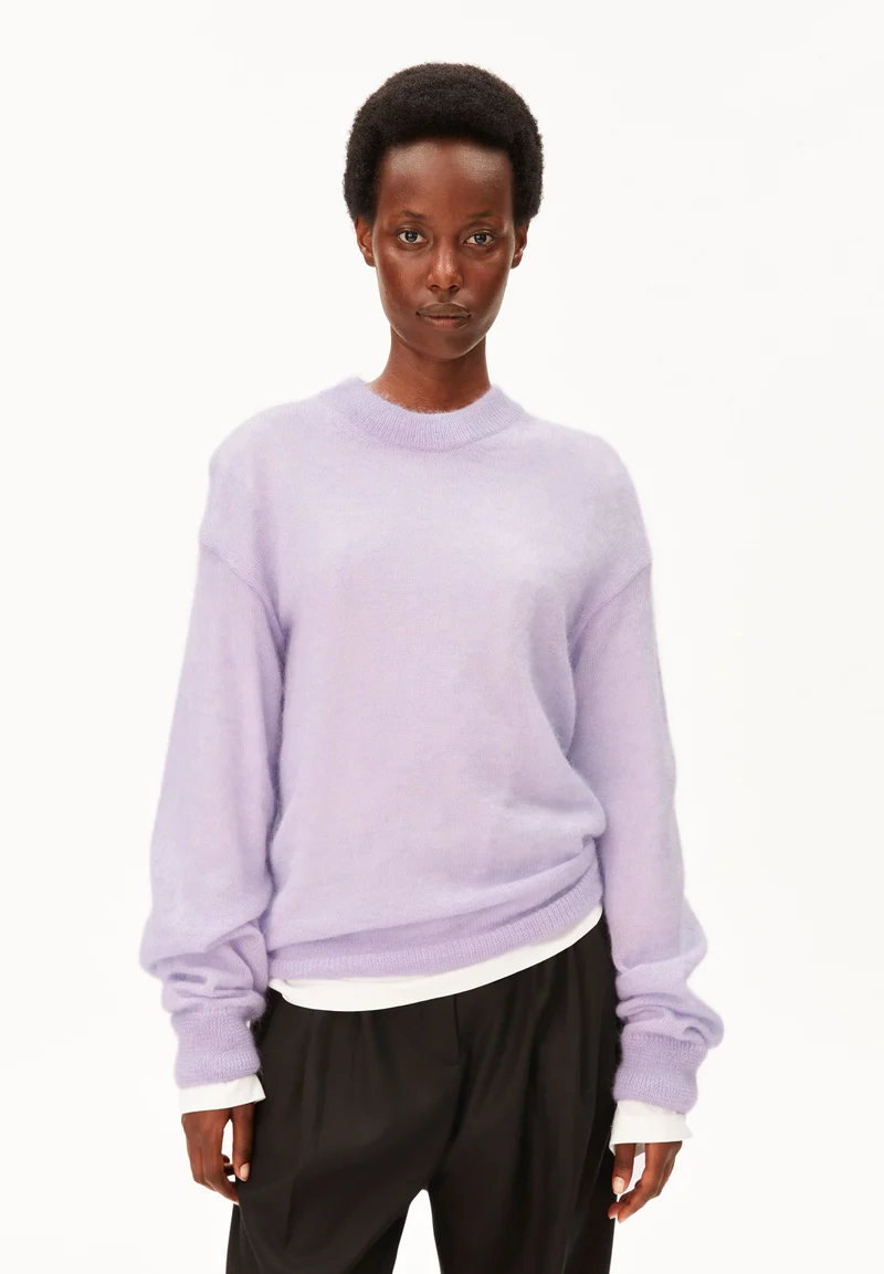 MOHAIR-MIX STRICKPULLOVER | moonlit lilac