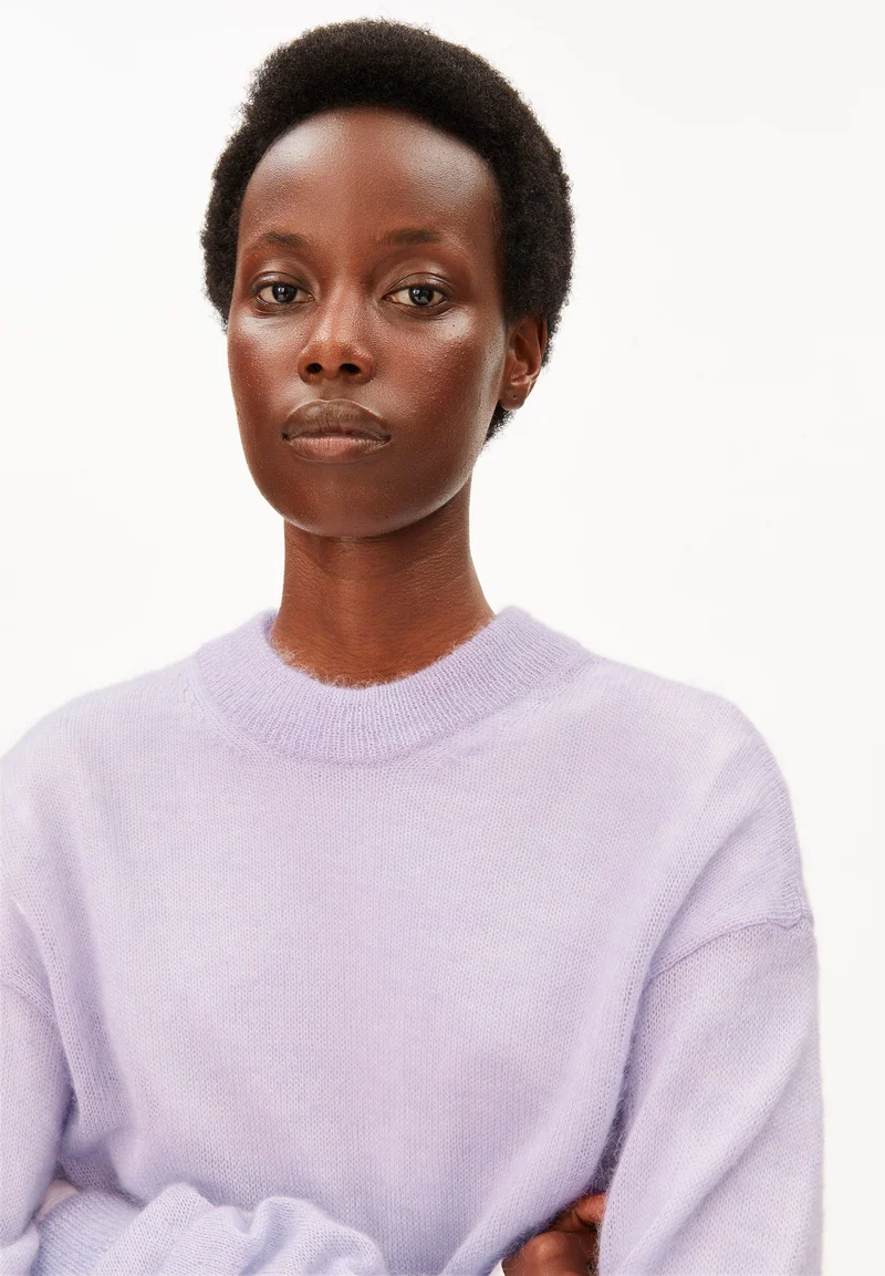 MOHAIR-MIX STRICKPULLOVER | moonlit lilac