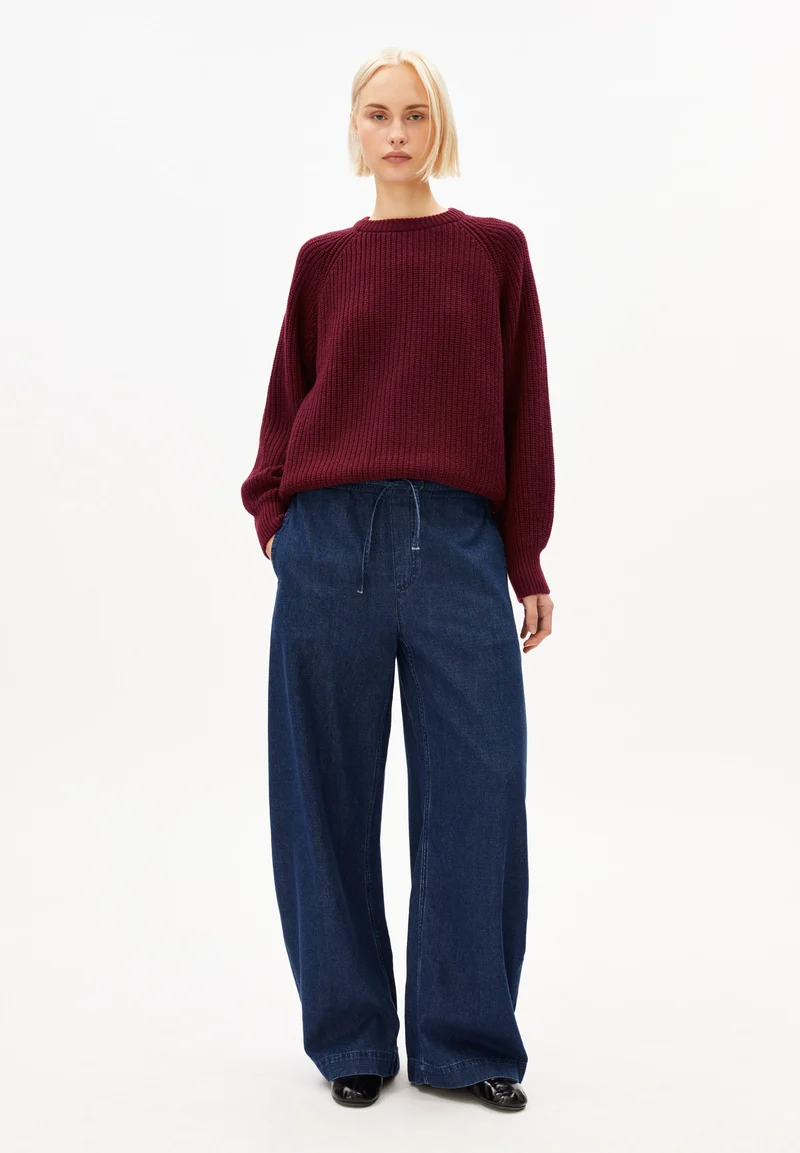 RIPP-STRICKPULLOVER | velvet red