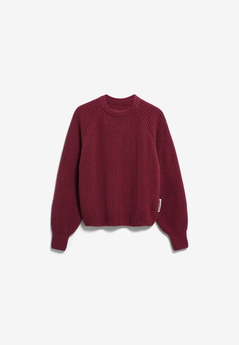 RIPP-STRICKPULLOVER | velvet red