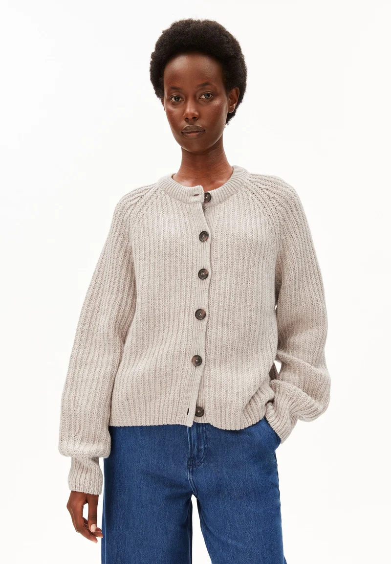 RIPP-STRICKJACKE | honey melange