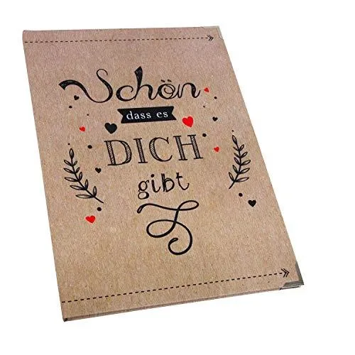 Geschenkbuch Schön, dass es dich gibt DIN A5 leeres Freundebuch