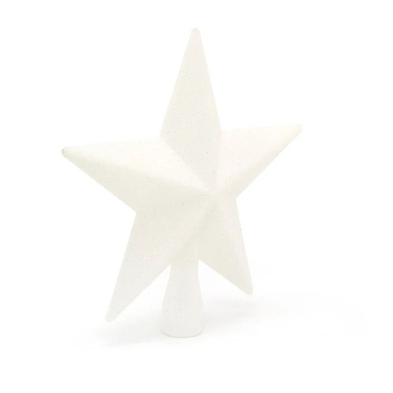 Elegant White Star Christmas Tree Topper | Christmas Tree Star Xmas Star Tree Topper | Christmas Tree Decorations