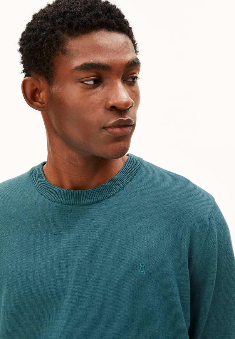 LOUKAA STRICKPULLOVER | petrol velvet