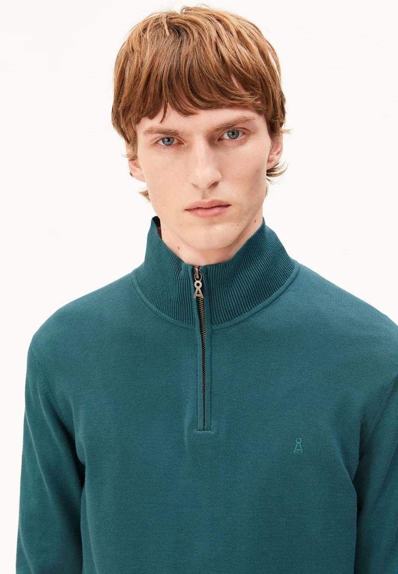 FAABES STRICKPULLOVER | petrol velvet