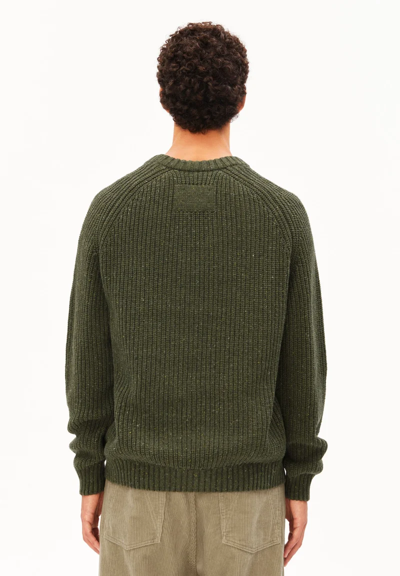 KIAANO TWEED-STRICKPULLOVER | dark earth tweed