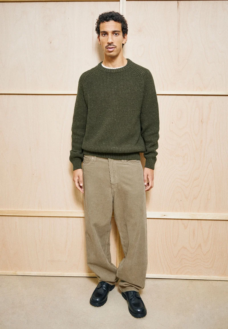 KIAANO TWEED-STRICKPULLOVER | dark earth tweed