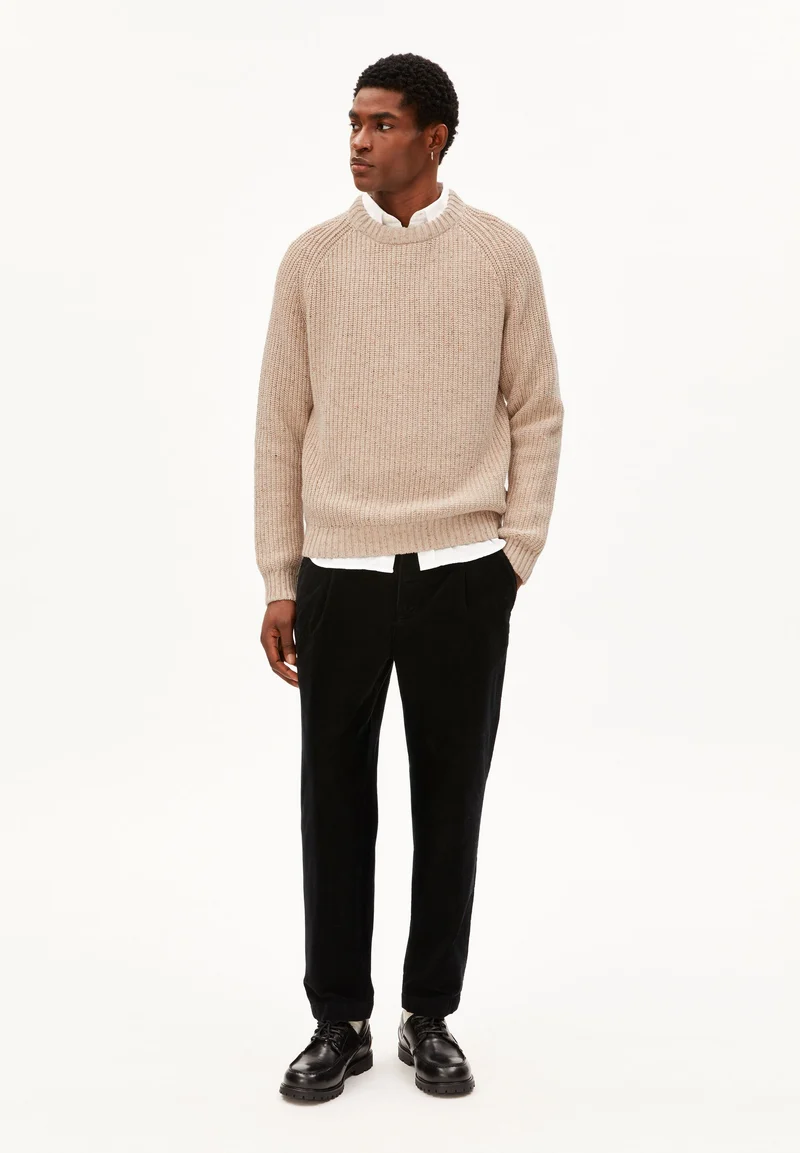KIAANO TWEED-STRICKPULLOVER | sandstone tweed