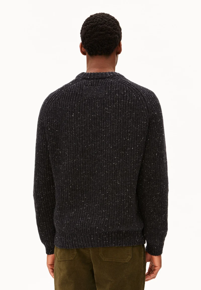 KIAANO TWEED-STRICKPULLOVER | black