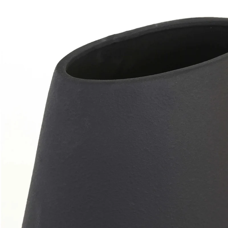 Vase Uniek Keramik 40 cm Schwarz