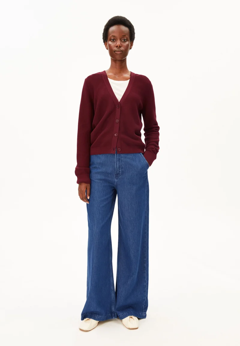 MENAAL LINKS LINKS CARDIGAN | velvet red