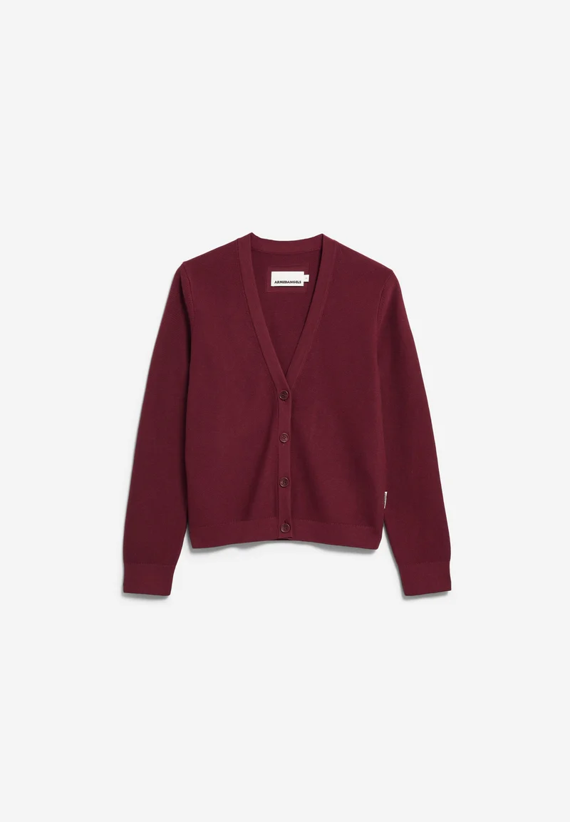 MENAAL LINKS LINKS CARDIGAN | velvet red