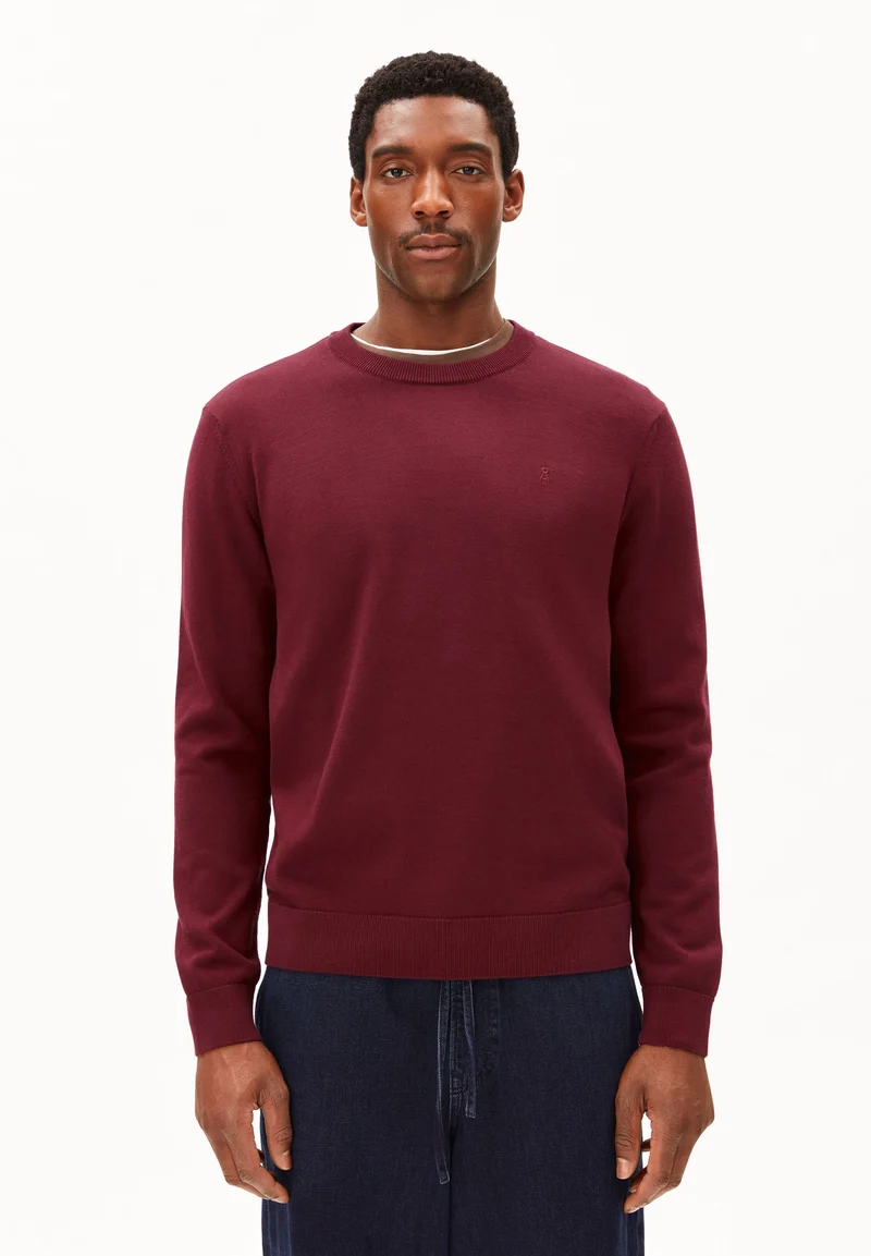 LOUKAA STRICKPULLOVER | velvet red