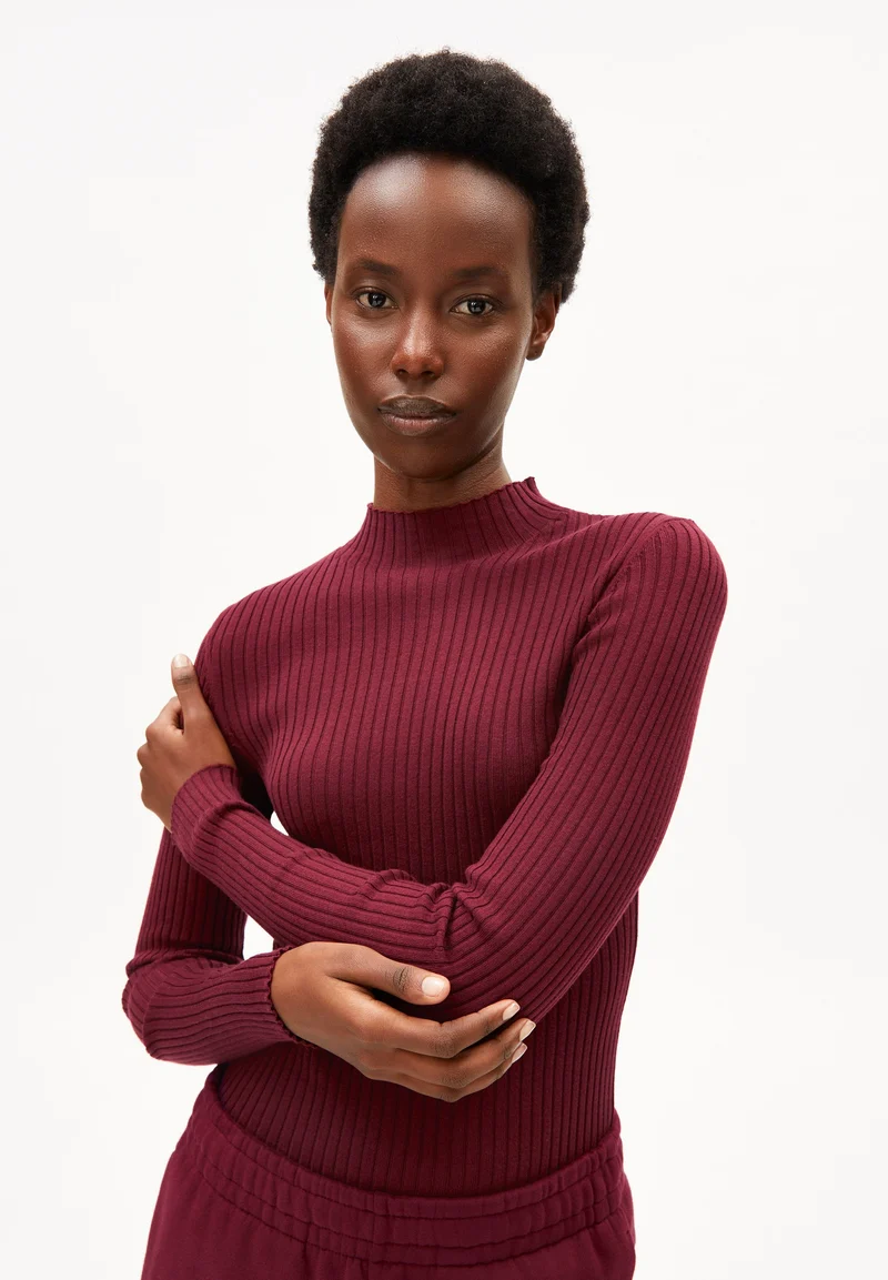 ALAANIA STRICKPULLOVER | velvet red