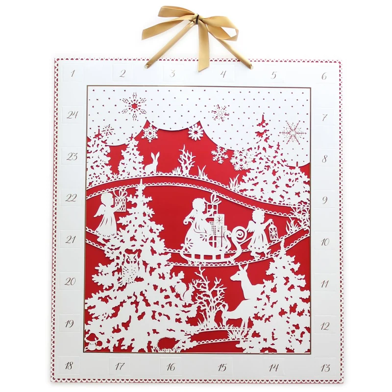 Woodland Silhouette Christmas Advent Calendar | Traditional Advent Calendar