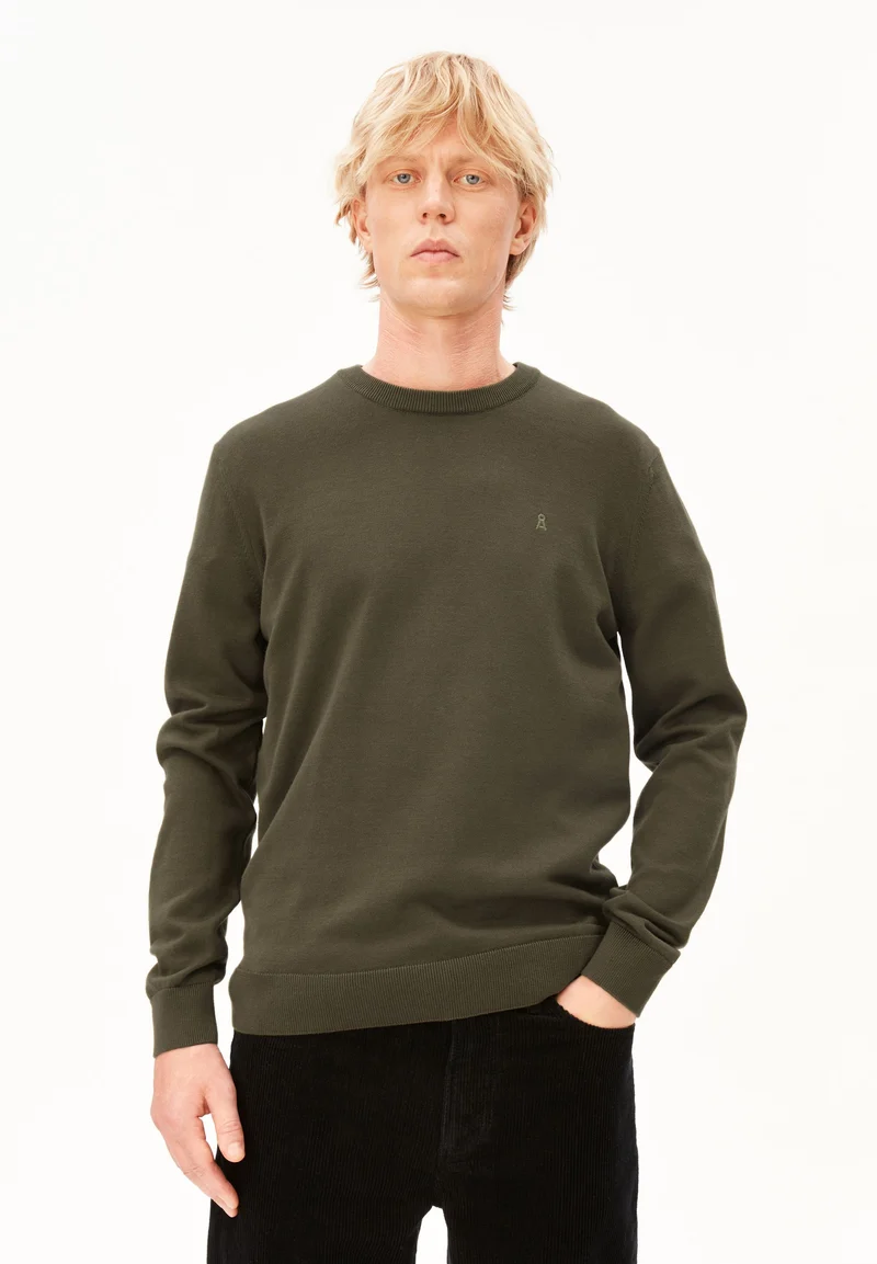 LOUKAA STRICKPULLOVER | dark earth
