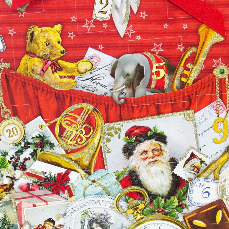 Vintage Suitcase Christmas Advent Calendar | Traditional Picture Advent Calendar
