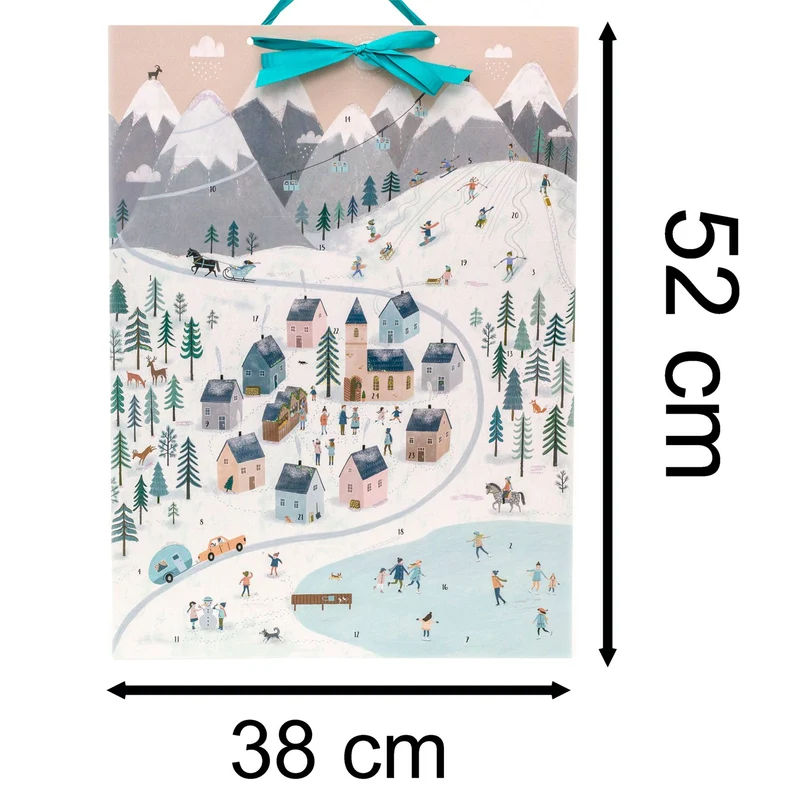 Mountain Village Christmas Advent Calendar | Large Picture Advent Calendar