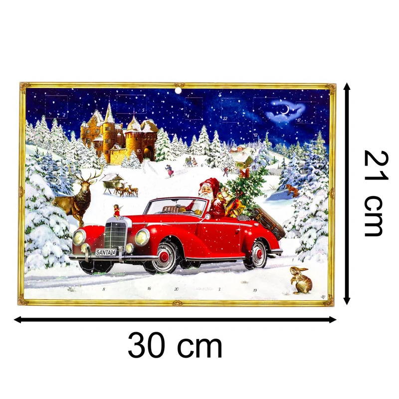 Santa Road Trip Christmas Advent Calendar | Traditional Picture Advent Calendar