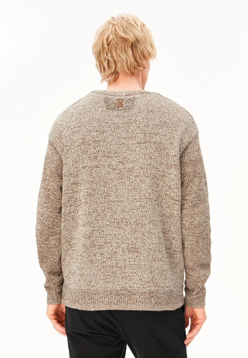 MOULINÉ-STRICKPULLOVER | amberwood-oatmilk