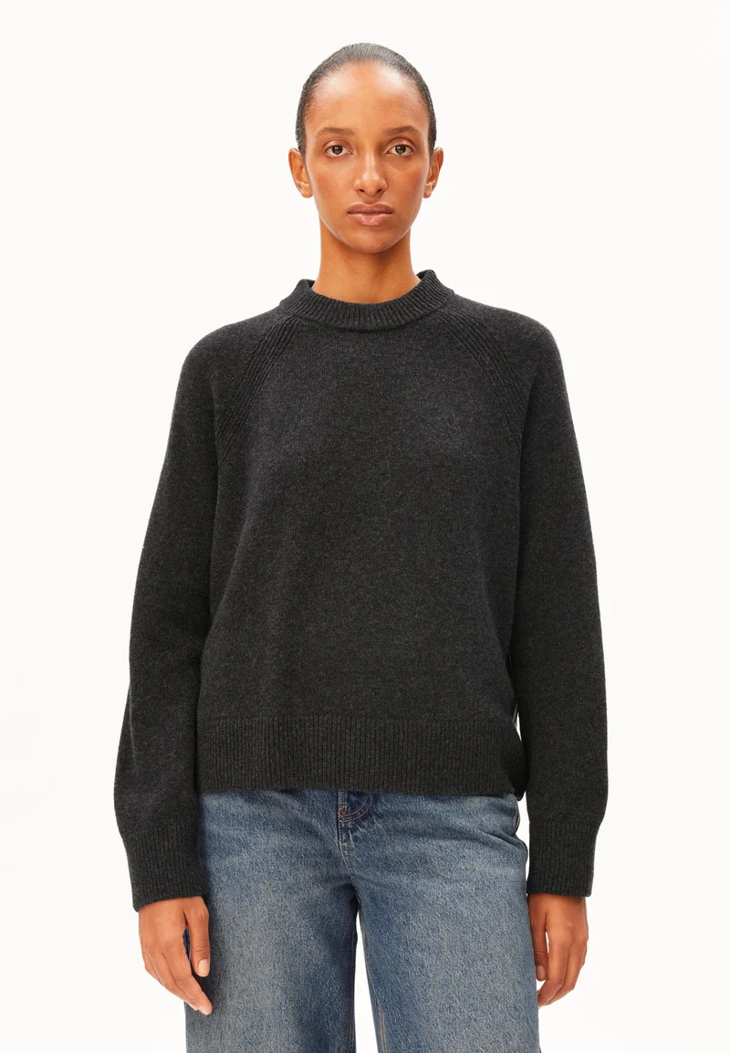 WOLL-STRICKPULLOVER | steel melange