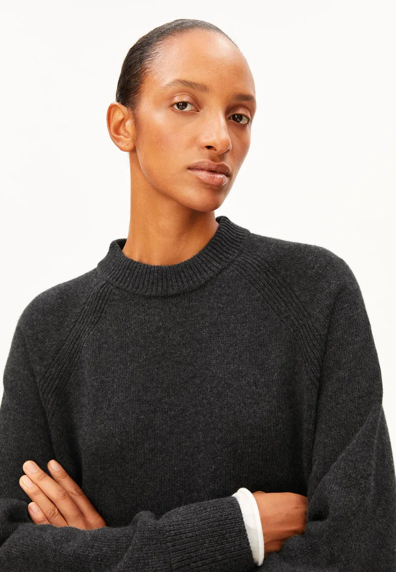 WOLL-STRICKPULLOVER | steel melange