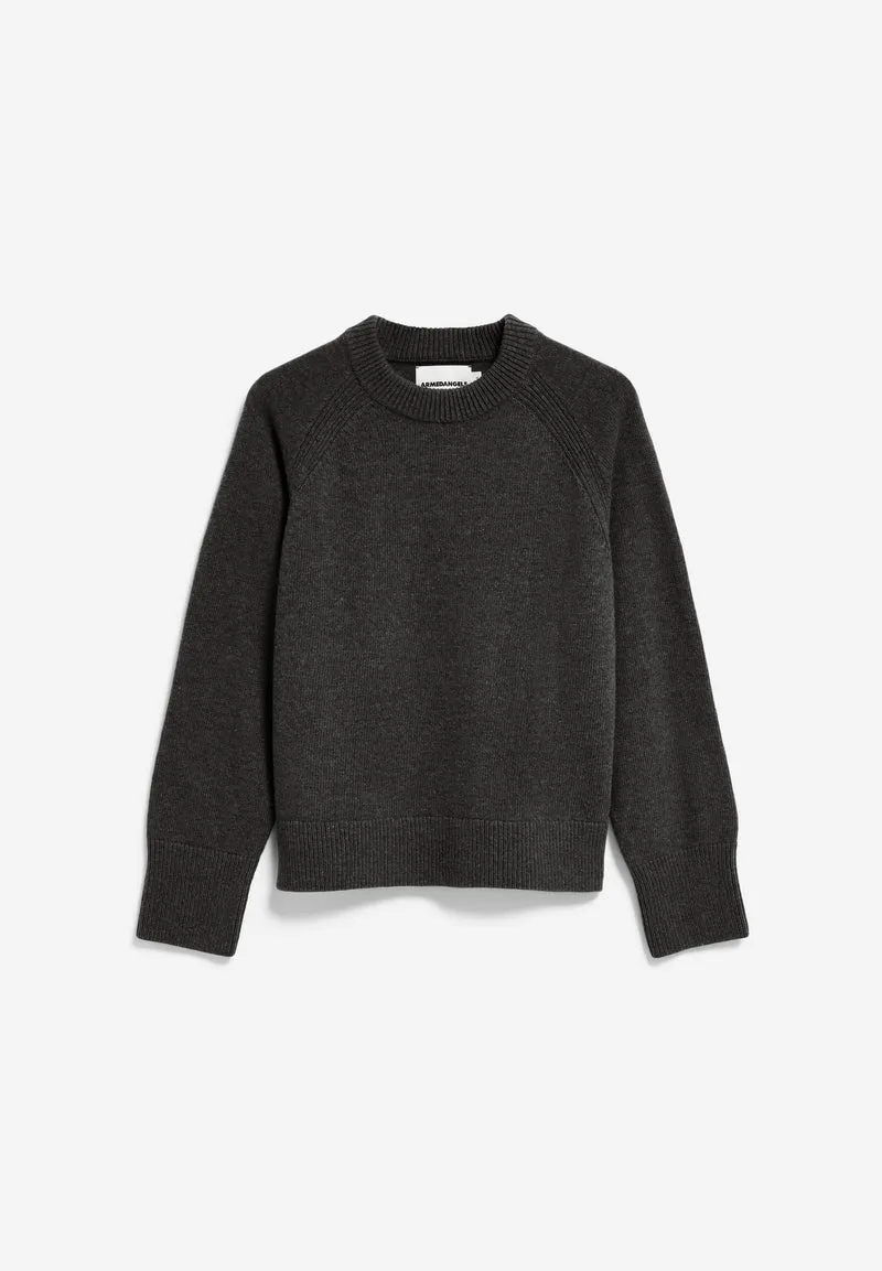 WOLL-STRICKPULLOVER | steel melange
