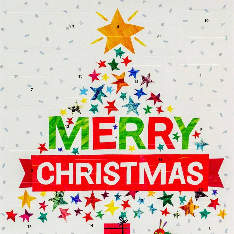 Hungry Caterpillar Christmas Advent Calendar | Kids Advent Calendar 32.5x24.5cm