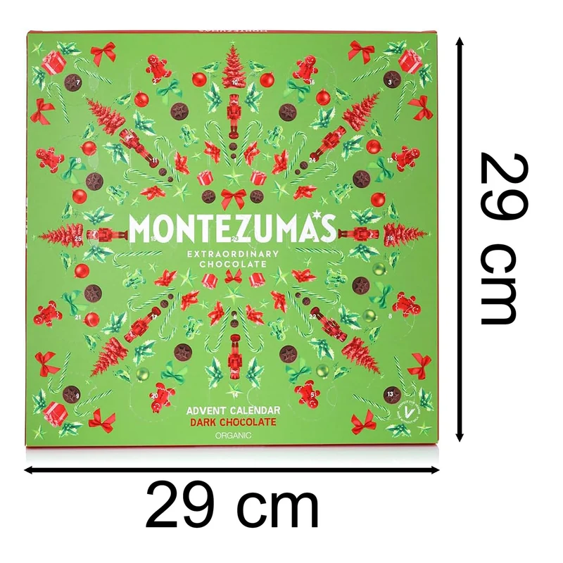 Montezuma’s Organic Vegan Dark Chocolate Christmas Advent Calendar - 200g