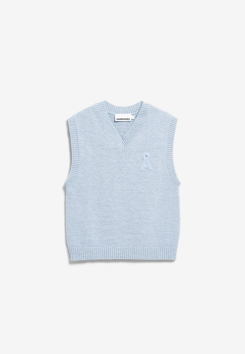 ICONIC Å BAUMWOLL-STRICKPULLUNDER | mistblue