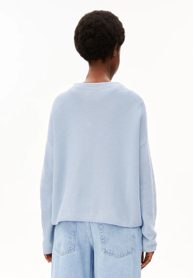 MERINAA LINKS-LINKS STRICKPULLOVER | mistblue