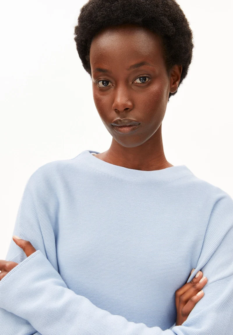 MERINAA LINKS-LINKS STRICKPULLOVER | mistblue