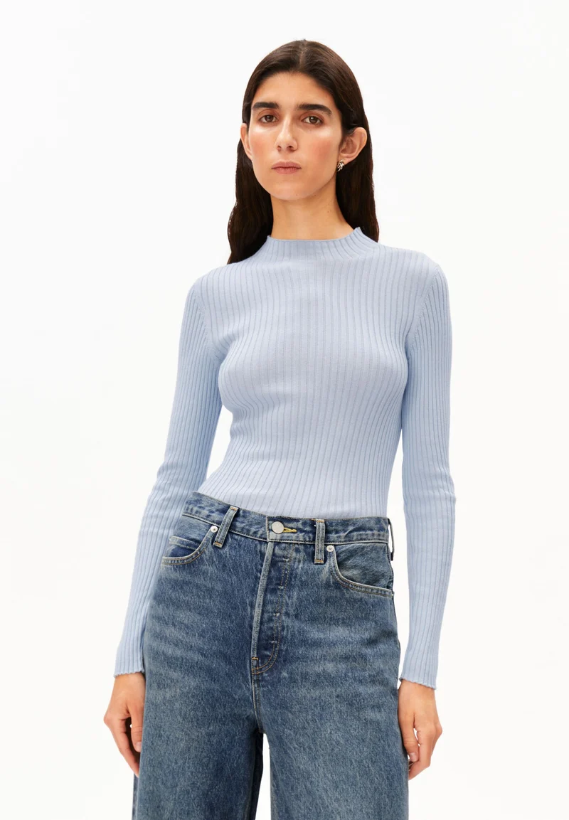 ALAANIA STRICKPULLOVER | mistblue