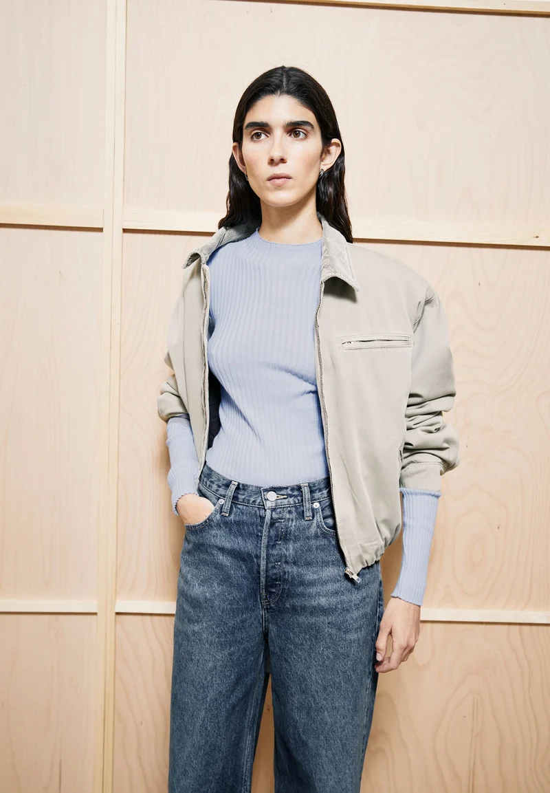 ALAANIA STRICKPULLOVER | mistblue